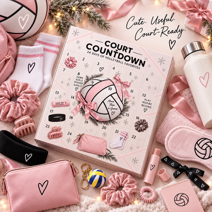 🏐 24-Day Volleyball Countdown Gift Box – Game-Day Favorites