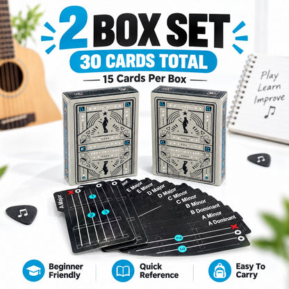 🎸✨ Guitar Chord Cards — Learn Chords Faster & Master Your Guitar Skills Easier