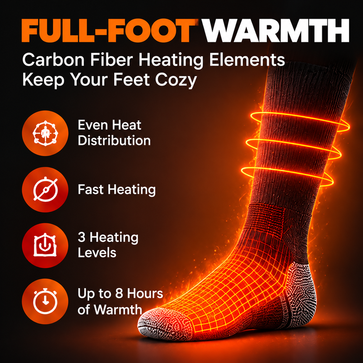 Heated Socks for Men Women