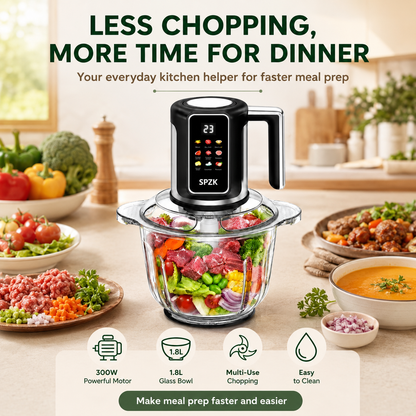 🔪Electric Meat Grinder & Food Chopper-Get Dinner on the Table Faster