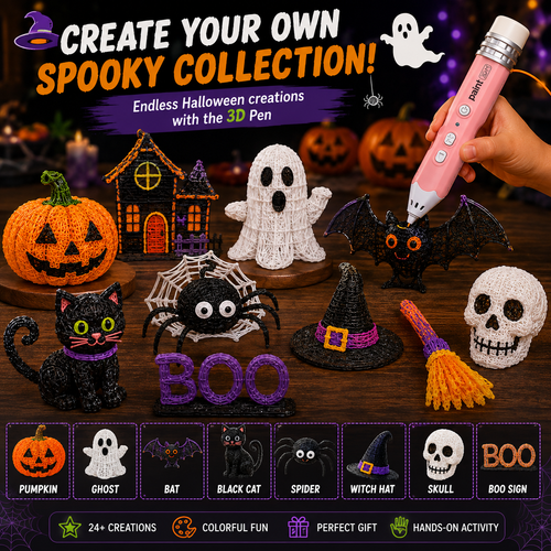 🎃Wireless 3D Drawing Pen-Turning Halloween Ideas Into Something You Can Hold
