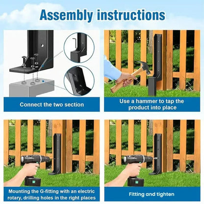 🔨 No-Dig Fence Post Repair Anchor | Heavy Duty Steel Stake to Fix Leaning Fences Fast