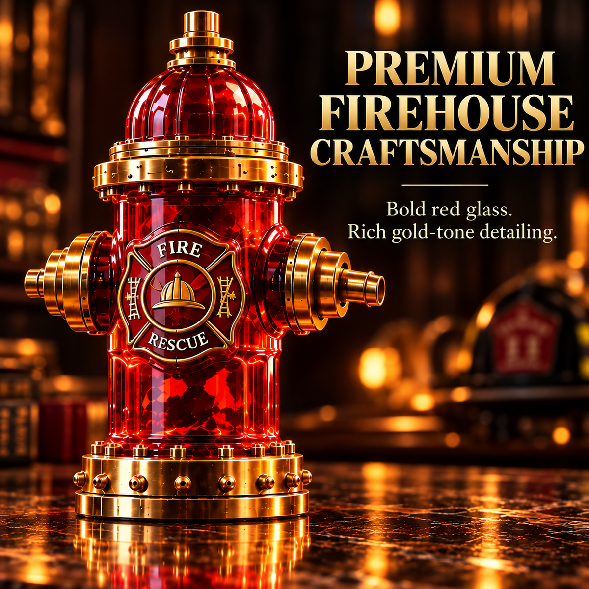 🚒Firehouse Reserve Firefighter Tribute Whiskey Decanter