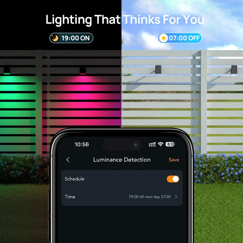 💡🌈Smart Solar Color-Changing Landscape Spotlights – 2 Pack