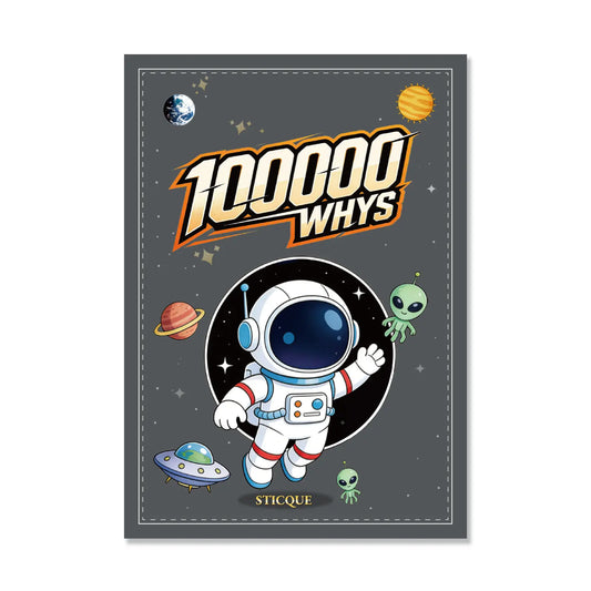 📚 100,000 Whys Kids Learning Notebook – Fun Educational Journal for Curious Young Minds
