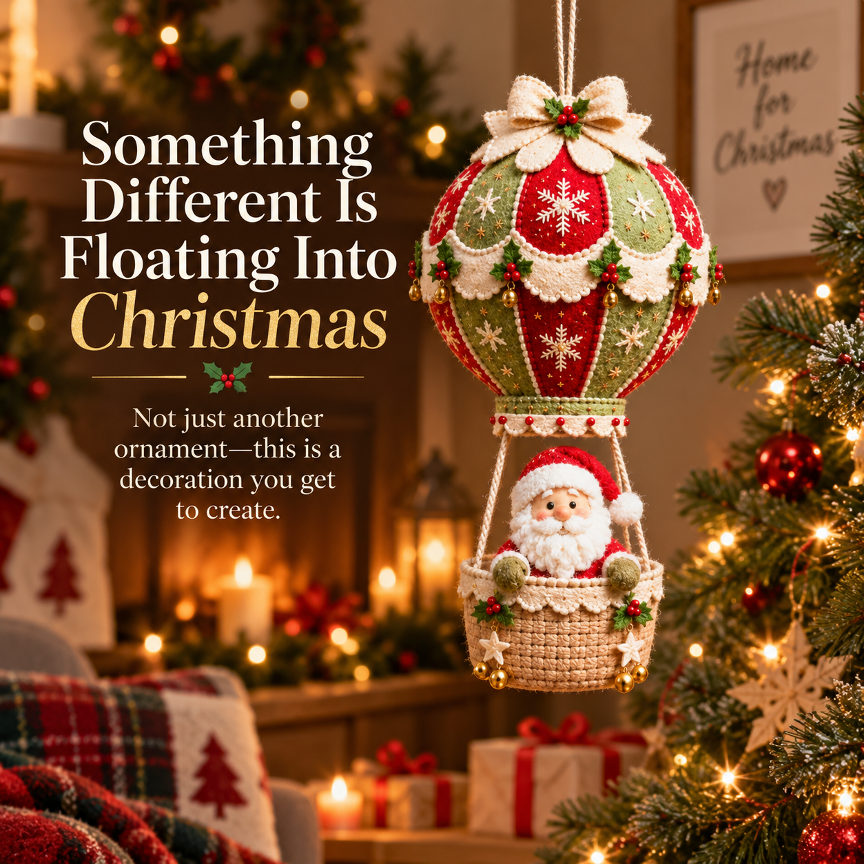 🎅Christmas Hot Air Balloon DIY Kit — Hanging Holiday Decoration Craft