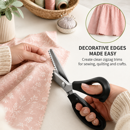 ✂️Stainless Steel Zig Zag Scissors with Serrated Teeth