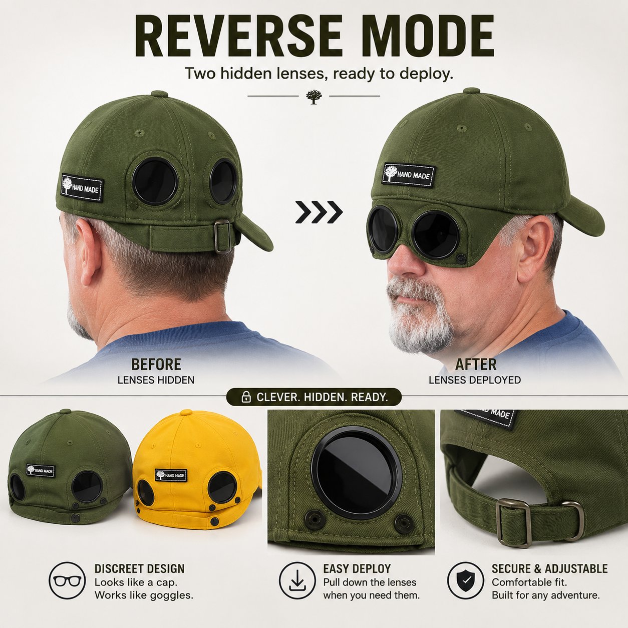 2-in-1 Pilot Baseball Cap feature image 4
