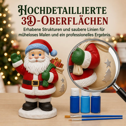 🎨 Anfängerfreundliches DIY-Weihnachtsfiguren-Malset | Gestalte deine eigene festliche Weihnachtsdekoration 🎄💕
