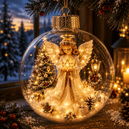 ✨Limited time 50% OFF -✨🎄 Glowing Christmas Story Ornament – Light-Up Mini Holiday Scene