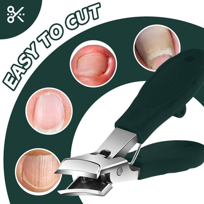 Wide-Jaw Slanted Nail Clippers – Easier Control for Every Trim