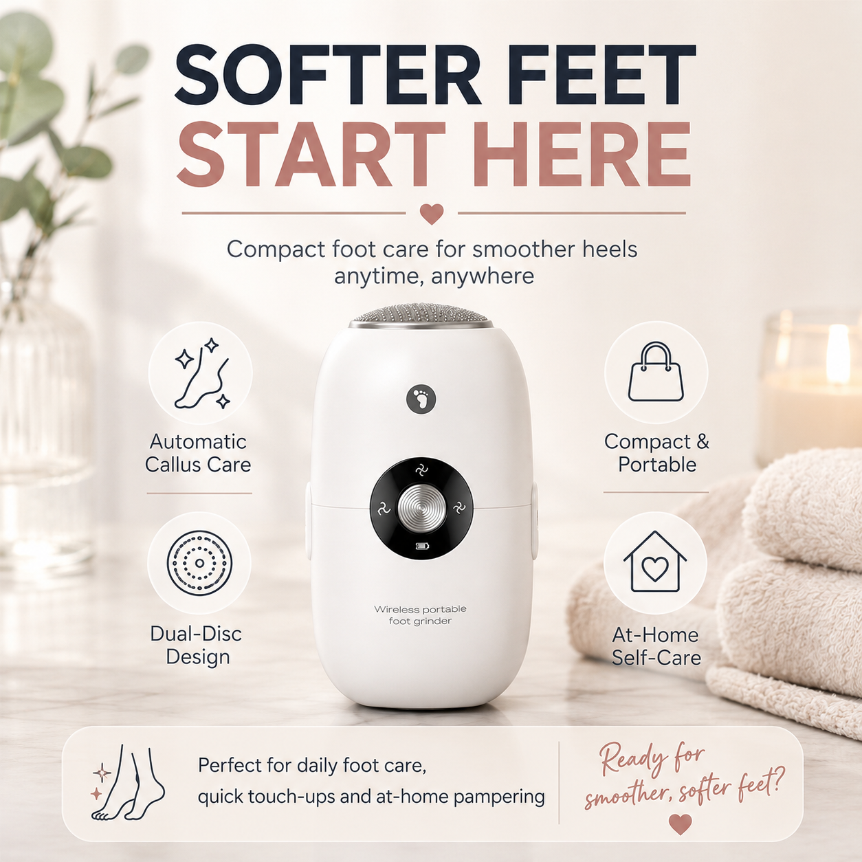 🦶Automatic Foot Pedicure Grinder-Get Smoother Feet at Home