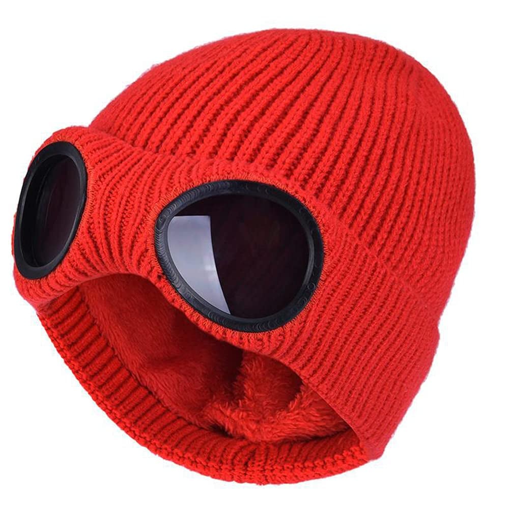 ❄️ Fleece-Lined Goggle Beanie – Warm, Cozy & Ready for Winter