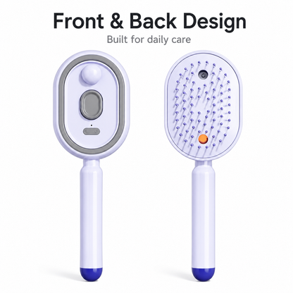 💆 3-in-1 Scalp Spray Massage Comb – Fine Mist Hair Brush with Red Light & Easy-Clean Design