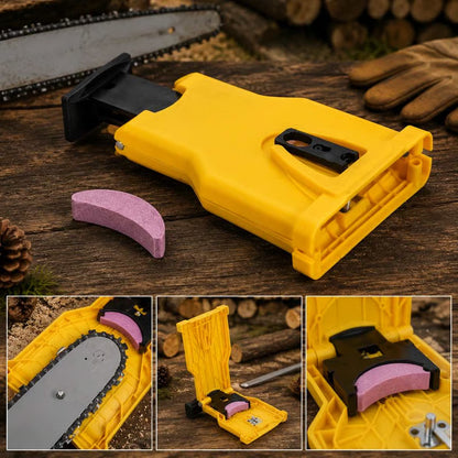 🔥 Last Day 50% OFF | Portable Chainsaw Sharpener with Bonus Whetstone | Fast On-Saw Sharpening Tool