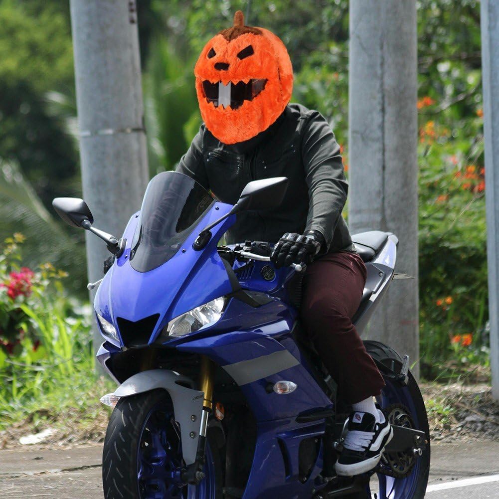 🎅🎃 Festive Plush Motorcycle Helmet Cover – Santa & Pumpkin