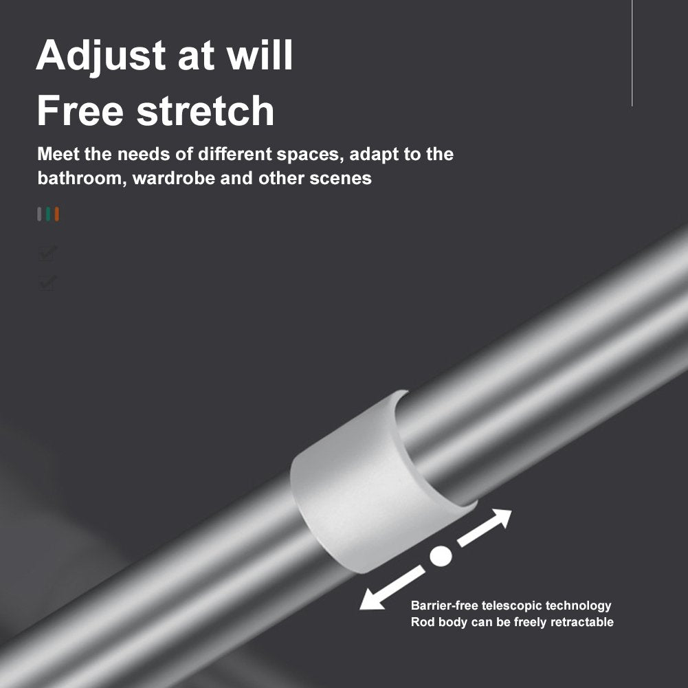 ✨Drill-Free Adjustable Tension Rod – No Drilling, No Damage