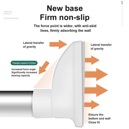 ✨Drill-Free Adjustable Tension Rod – No Drilling, No Damage