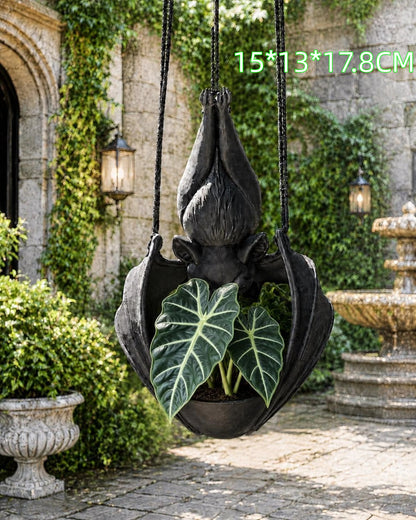 🦇 Hanging Bat Planter – Give Your Plants a Dark Side