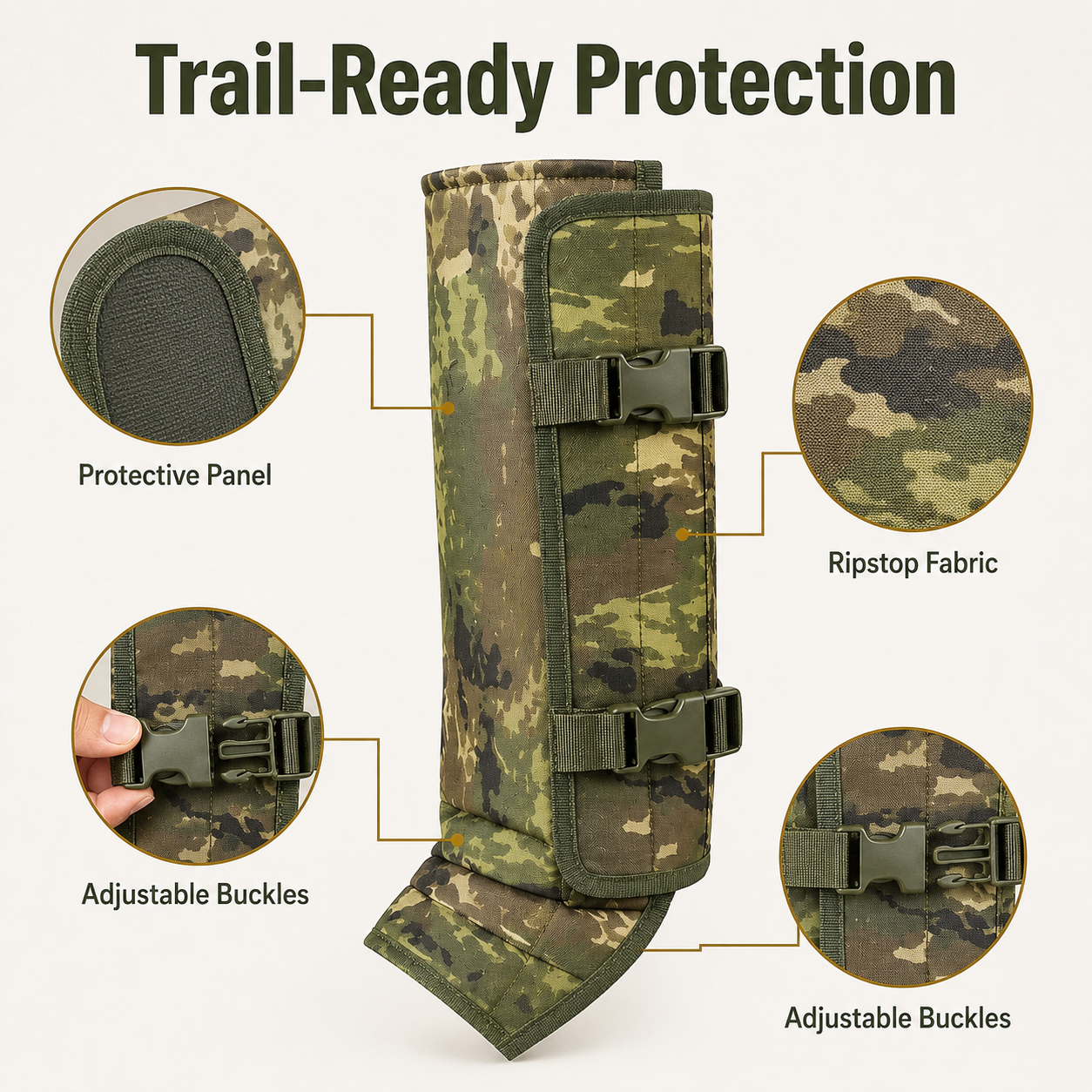 🐍 Snake-Resistant Outdoor Leg Gaiters – Protective Gear for Hiking, Hunting & Yard Work