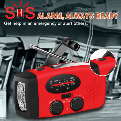 🏕️Portable multifunctional AM radio flashlight