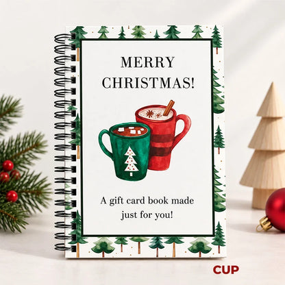 🔥 Christmas Gift Card Book – 12 Gift Card Pages & Personal Message Holder