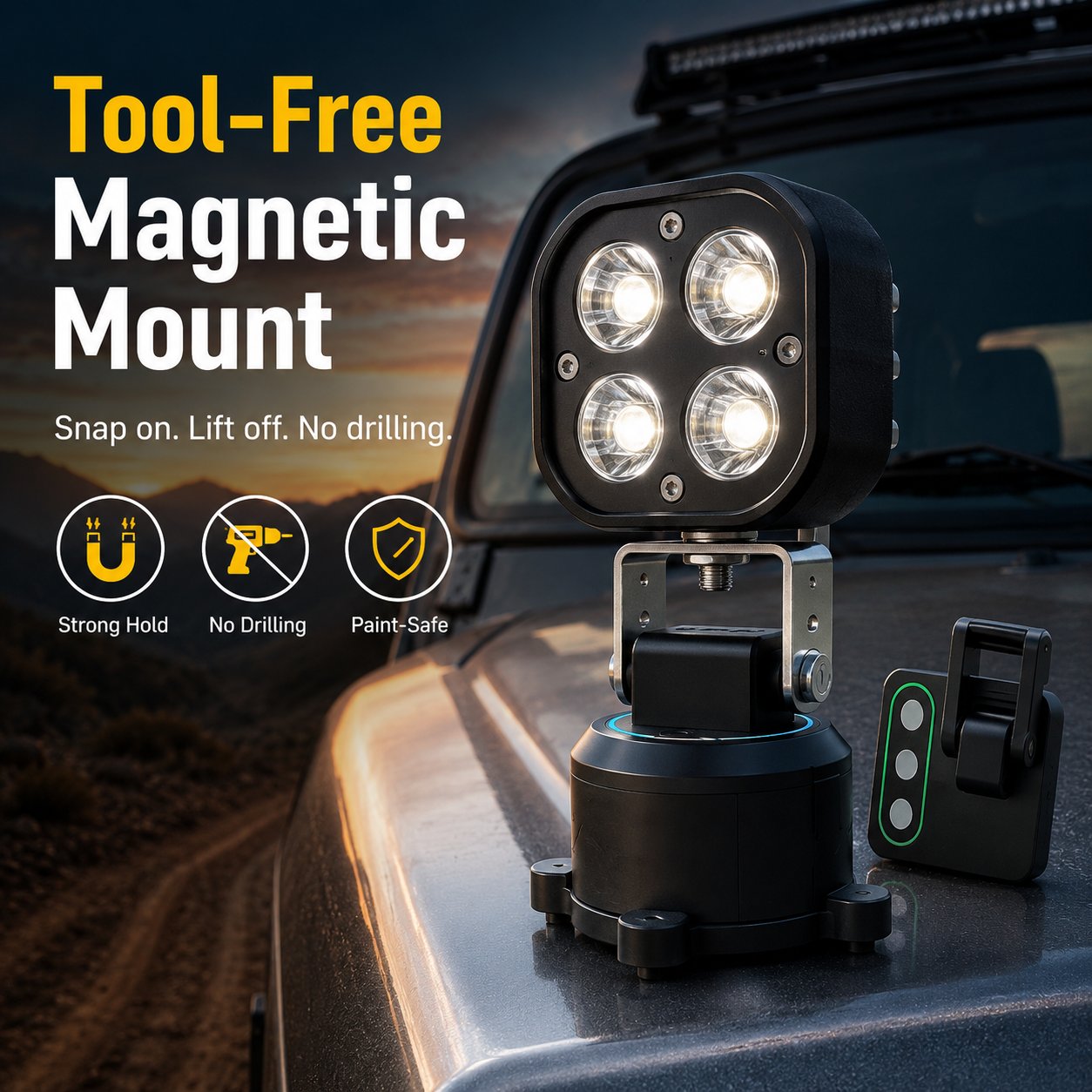 🏕️ Omni-Directional Magnetic LED Pod Light