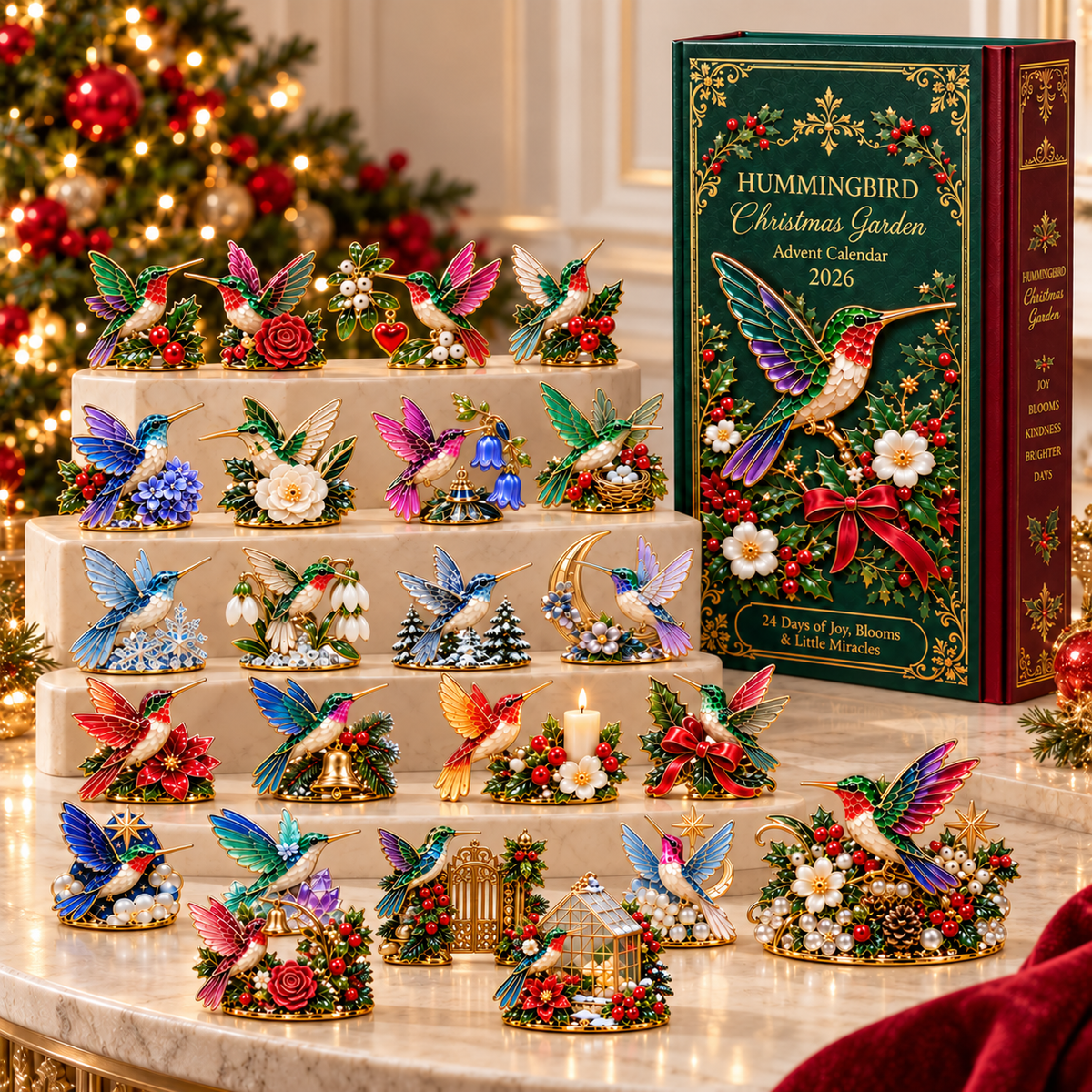 24 Days of Joy in Bloom — Hummingbird Christmas Garden Advent Calendar 2026