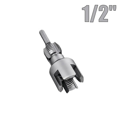 Drill-Powered Pipe Thread Cutting Bit — Internal & External Threading for 1/2' & 3/4' Plastic Pipes