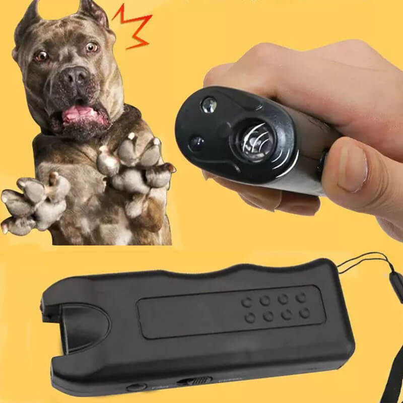 🔥Hot Sale - 49% OFF🔥Portable Ultrasonic Dog Deterrent with LED Flashlight