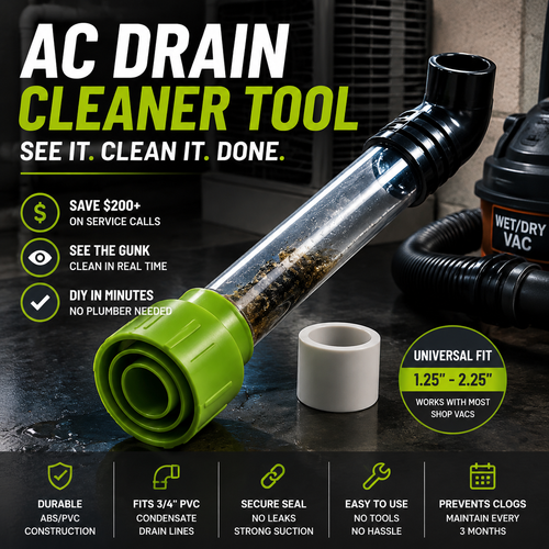 💨Clear Your AC Drain in Minutes — No Plumber Needed.