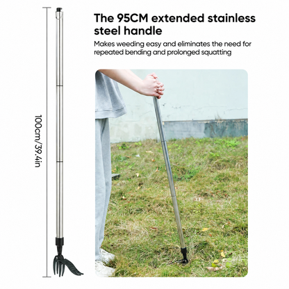 Stand-Up Weed Puller – Remove Weeds by the Root Without Bending