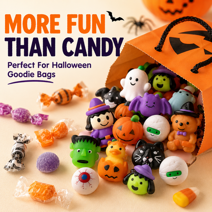 🎃100PCS Halloween Mochi Squishy Toys | Cute Sensory Toys, Halloween Party Favors & Goodie Bag Fillers