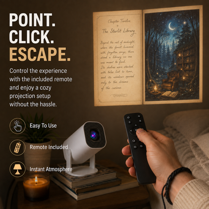 📚 Storybook Mini Projector – Magical Wall Projection for Book Lovers