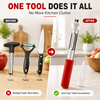 🍎2pack- 2-in-1 Fruit Corer & Peeler | Core & Peel in Seconds