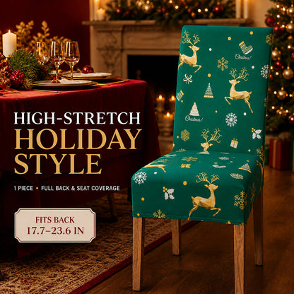 ✨ Christmas Stretch Dining Chair Covers – Instant Holiday Makeover🔥