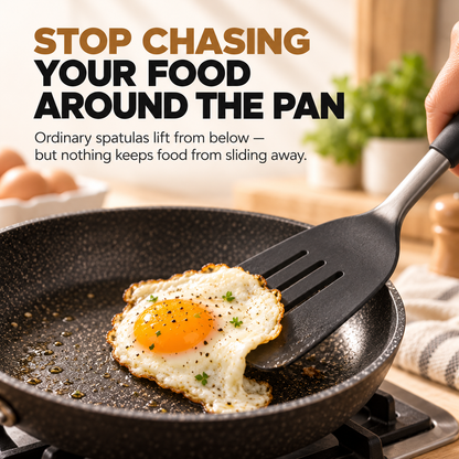 🍳 2-in-1 Grip & Flip Spatula Tongs – Easy Food Flipping Kitchen Tool