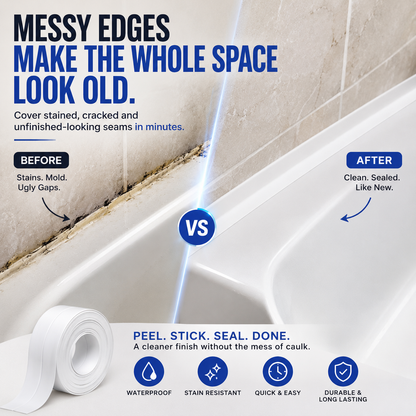 💧 Waterproof Peel & Stick Caulk Tape