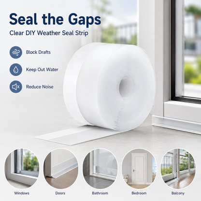 🚪  Weatherproof Door & Window Seal Strip – Stop Drafts, Dust & Water Gaps