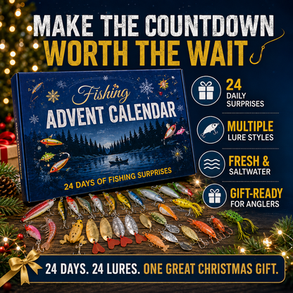 🎣Fishing Advent Calendar-24 Fishing Lures