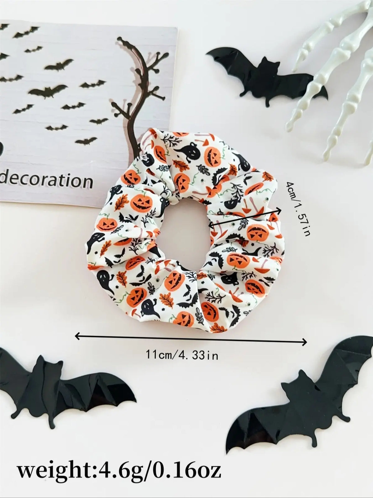 6-Piece Halloween Scrunchies Set – Spooky & Cute