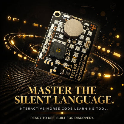 Morse Code Trainer Card Pro – Interactive LED Learning Tool