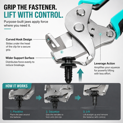 🔧 Auto Fastener Clip Removal Pliers – Quick & Easy Trim Removal Tool