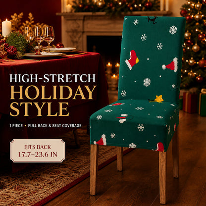 ✨ Christmas Stretch Dining Chair Covers – Instant Holiday Makeover🔥