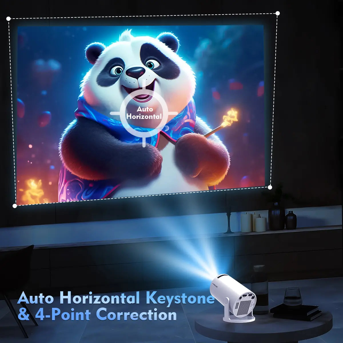 Magcubic Projector HY300 Pro 8K Android 14 Dual Wifi6 290ANSI Allwinner H726 BT5.4 1080P 1280*720P Home Cinema Outdoor Projetor