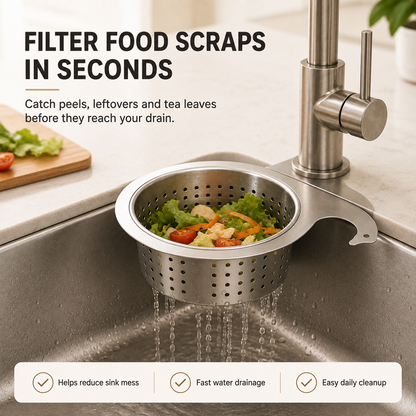 🧽Stainless Steel Sink Strainer Basket-Keep Your Sink Cleaner