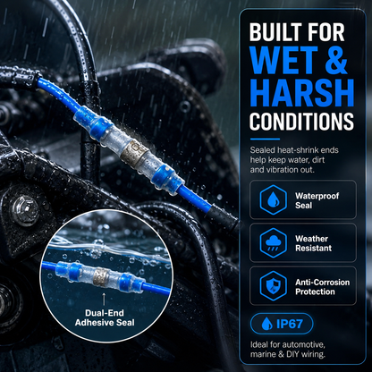🔥 Waterproof Solder Seal Wire Connector Kit – Heat Shrink Self-Soldering Wire Repair Connectors