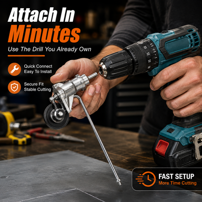 🔥 Electric Drill Metal Cutter Attachment – Turn Your Drill Into a Power Shear for Thin Steel, Aluminum & Roofing Panels