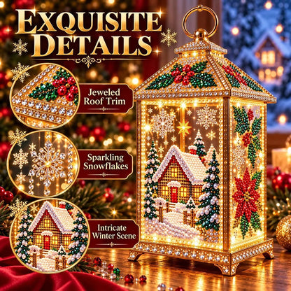 ✨ DIY Diamond Art Christmas Lantern – Make It, Light It, Display It