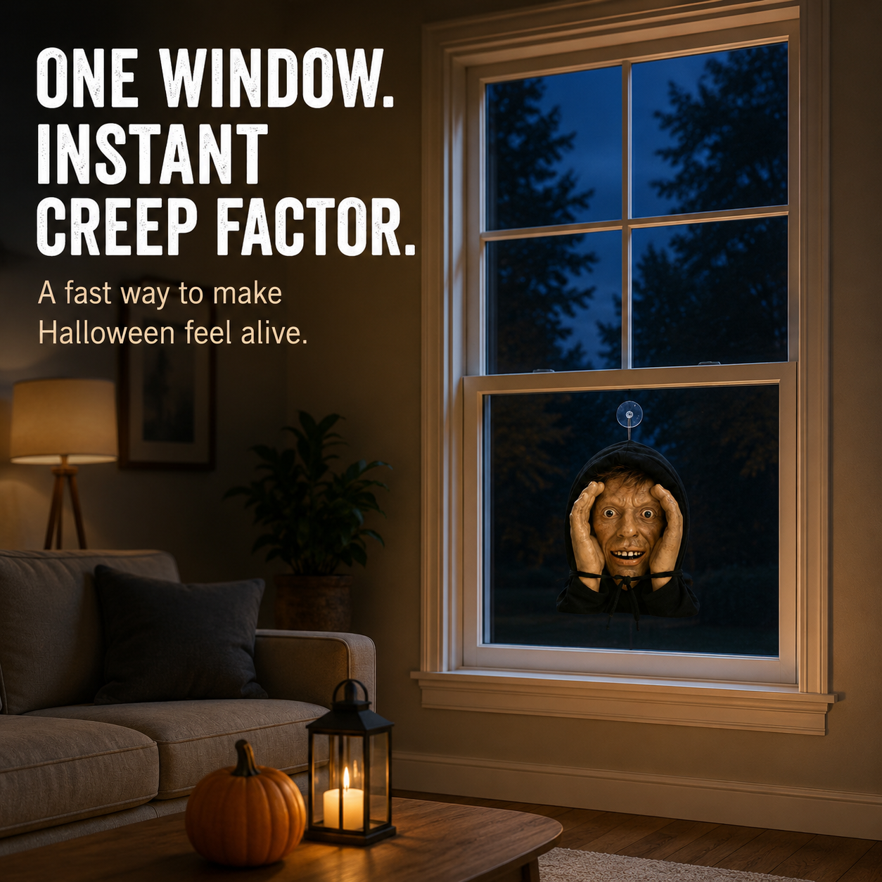 👻Scary Peeper Freak Halloween Decoration – The Ultimate Window Prank! 🎃🧟‍♀️